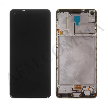 Дисплей Samsung A217F Galaxy A21s чорний + рамка