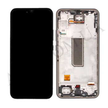 Дисплей Samsung A346B Galaxy A34 OLED (Small LCD) чорний + рамка