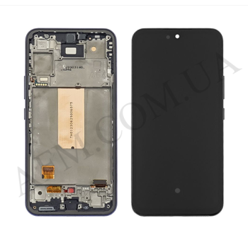 Дисплей Samsung A546F Galaxy A54 OLED (Small LCD) чорний + рамка