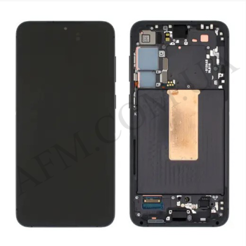 Дисплей Samsung сервисный S916 Galaxy S23 Plus чёрный + рамка GH82-30476A