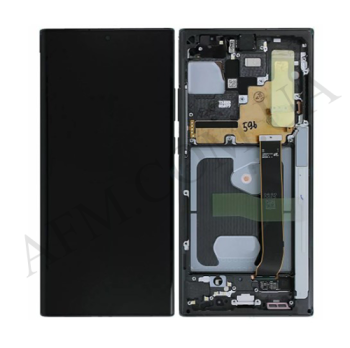 Дисплей Samsung N985 Galaxy Note 20 Ultra/ N986B OLED (Small LCD) чорний + рамка