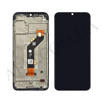 Дисплей Tecno Spark GO 2022 чорний + рамка