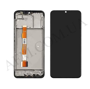 Дисплей Vivo Y15s чёрный + рамка