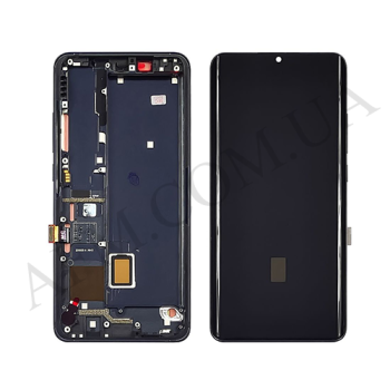 Дисплей Xiaomi Mi Note 10/ Mi Note 10 Lite/ Mi Note 10 Pro/ CC9 Pro OLED чорний + рамка