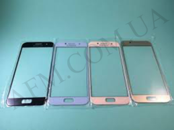 Стекло экрана Samsung A520F Galaxy A5 2017 золотое + OCA плёнка!