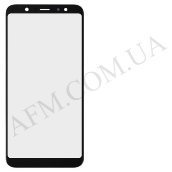 Скло екрану Samsung A605 Galaxy A6 Plus 2018 чорне + OCA плівка