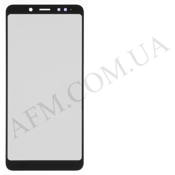 Скло екрану Xiaomi Redmi Note 5/ Redmi Note 5 Pro чорне + OCA плівка