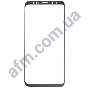 Скло екрану Samsung G965 Galaxy S9 Plus чорне + OCA плівка!