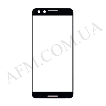 Скло екрану Google Pixel 3 чорне + OCA плівка