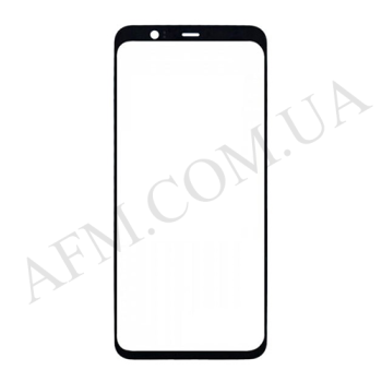 Скло екрану Google Pixel 4 чорне + OCA плівка