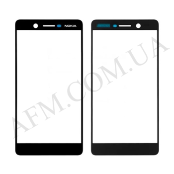 Скло екрану Nokia 7 Plus Dual Sim (TA-1046) чорне + OCA плівка