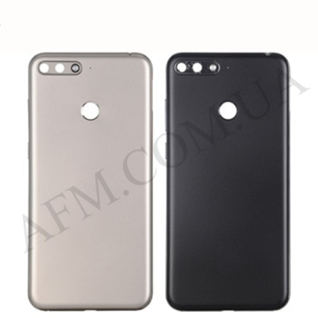 Задня кришка Huawei Y6 2018/ Honor 7A Pro 5.7/ 7C 5.7/ Y6 Prime 2018 чорна + Скло камери