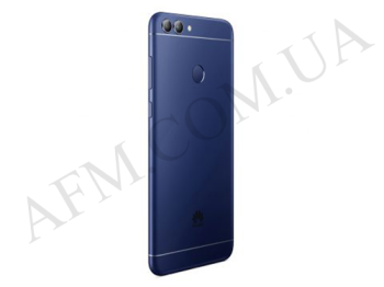 Задня кришка Huawei P Smart (FIG-LX1/ FIG-LX2/ FIG-LX3/ FIG-LA1)/ Enjoy 7S синя + Скло камери