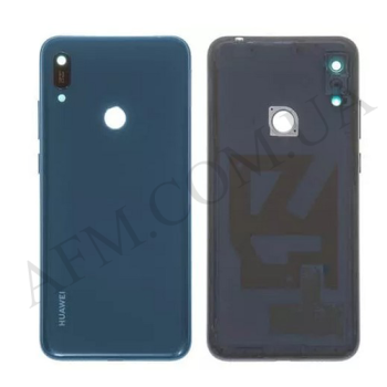 Задня кришка Huawei Y6 2019 (MRD-LX1)/ Y6 Prime 2019 синя + Скло камери