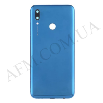 Задня кришка Huawei P Smart 2019 (POT-LX1) синя Sapphire Blue + Скло камери!