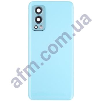 Задня кришка OnePlus Nord 2 5G блакитна Blue Haze + Скло камери!