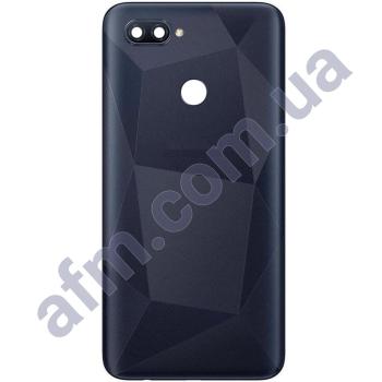 Задня кришка Oppo A12 чорна + Скло камери!