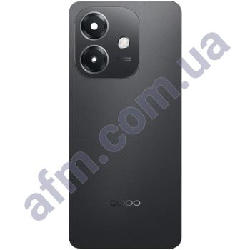 Задня кришка Oppo A3 4G чорна + Скло камери