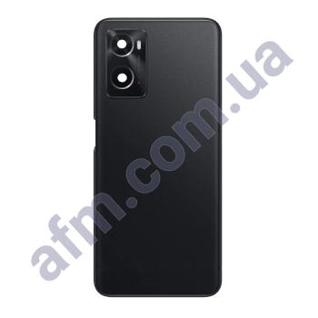 Задня кришка Oppo A76/ A36 чорна Glowing Black + Скло камери