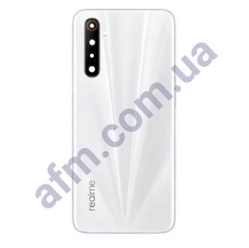 Задня кришка Realme 6 біла + Скло камери