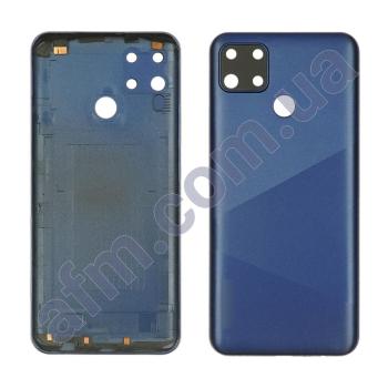 Задня кришка Realme C12 синя + Скло камери!