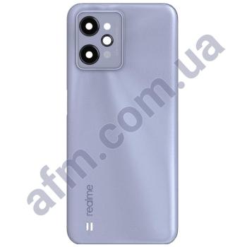Задня кришка Realme C31 срібна Light Silver + Скло камери!
