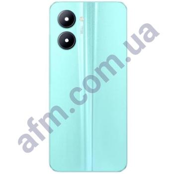 Задня кришка Realme C33 2023 блакитна Aqua Blue + Скло камери