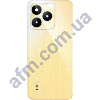 Задня кришка Realme C53 золота Champion Gold + Скло камери