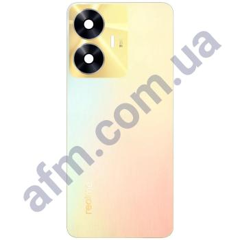 Задня кришка Realme C55 золота Sun Shower + Скло камери