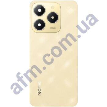 Задня кришка Realme C61 золота + Скло камери