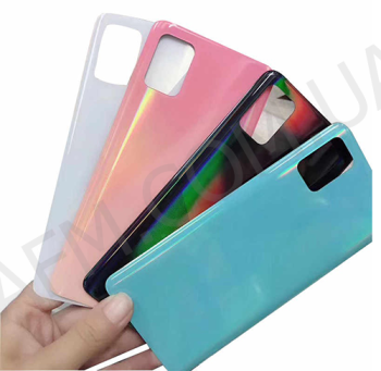 Задня кришка Samsung A715F Galaxy A71 блакитна Prism Crush Blue