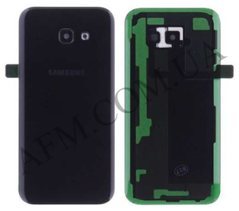 Задня кришка Samsung A720F Galaxy A7 2017 чорна Black Sky
