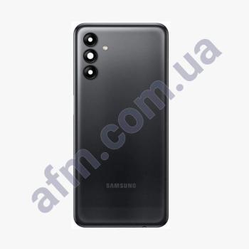 Задня кришка Samsung A047 Galaxy A04s чорна Black + Скло камери