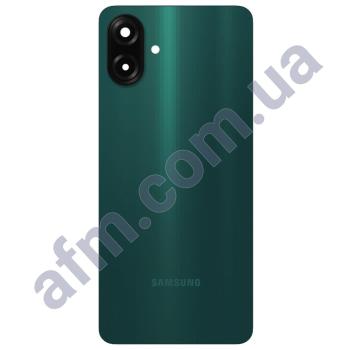 Задня кришка Samsung A075 Galaxy A07 4G зелена + Скло камери