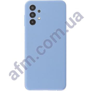 Задня кришка Samsung A135 Galaxy A13/ A137 блакитна Blue + Скло камери