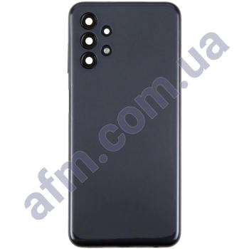 Задня кришка Samsung A135 Galaxy A13/ A137 чорна Black + Скло камери