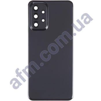 Задня кришка Samsung A235 Galaxy A23 чорна Black + Скло камери