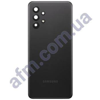 Задня кришка Samsung A326 Galaxy A32 5G чорна Awesome Black + Скло камери
