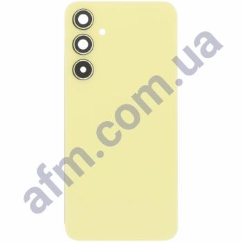 Задня кришка Samsung A356 Galaxy A35 Lemon жовта + Скло камери
