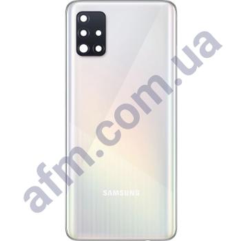 Задня кришка Samsung A515 Galaxy A51 2020 біла Prism Crush White + Скло камери