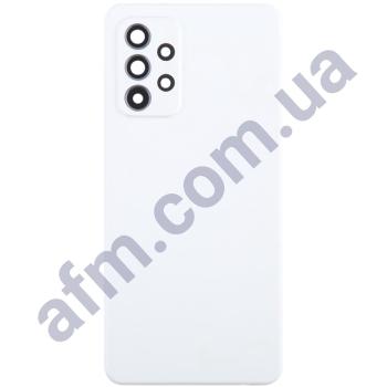 Задня кришка Samsung A525 Galaxy A52/ A526/ A528 біла Awesome White + Скло камери