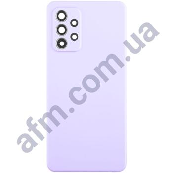 Задня кришка Samsung A525 Galaxy A52/ A526/ A528 фіолетова Awesome Violet + Скло камери