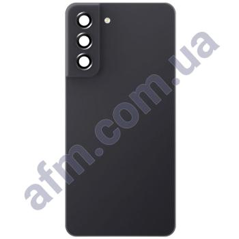 Задня кришка Samsung G990 Galaxy S21 FE 5G чорна Graphite + Скло камери