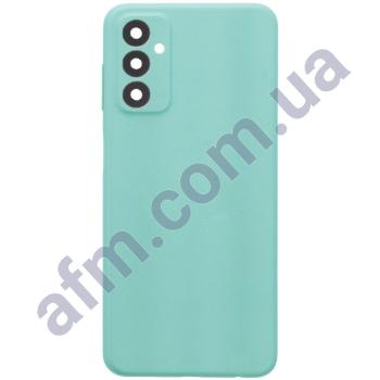 Задня кришка Samsung M135 Galaxy M13 блакитна Light Blue + Скло камери!