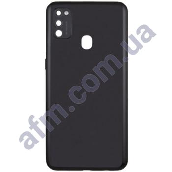 Задня кришка Samsung M225 Galaxy M22 чорна Black + Скло камери!