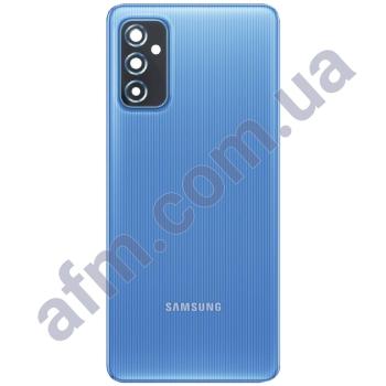 Задня кришка Samsung M526 Galaxy M52 блакитна Icy Blue + Скло камери