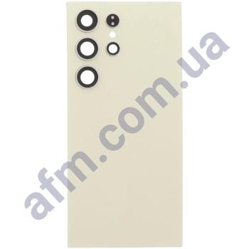 Задня кришка Samsung S928 Galaxy S24 Ultra сіра + Скло камери