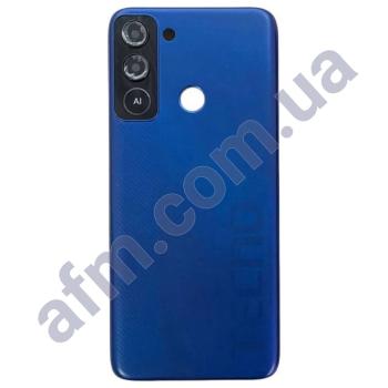 Задня кришка Tecno POP 5 LTE (BD4i) синя Deepsea Luster + Скло камери
