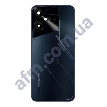 Задня кришка Tecno Pova Neo 3 (LG6N) чорна Mecha Black + Скло камери