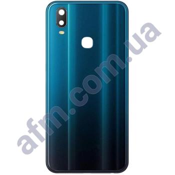 Задня кришка Vivo Y11 2019 синя Mineral Blue + Скло камери!